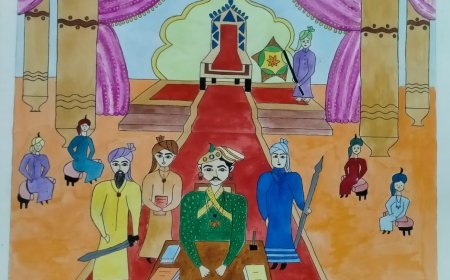 সম্রাট আকবর যুদ্ধ বিদ্যায় পারদর্শী হলেও নিরক্ষর ছিলেন