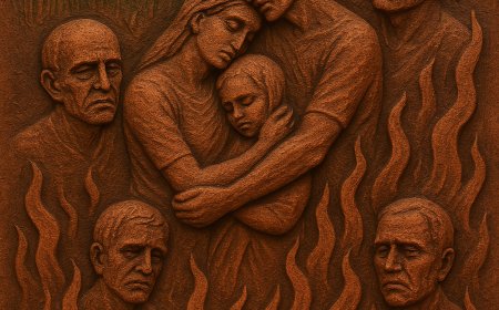 আগুনে মৃত্যুর মিছিল