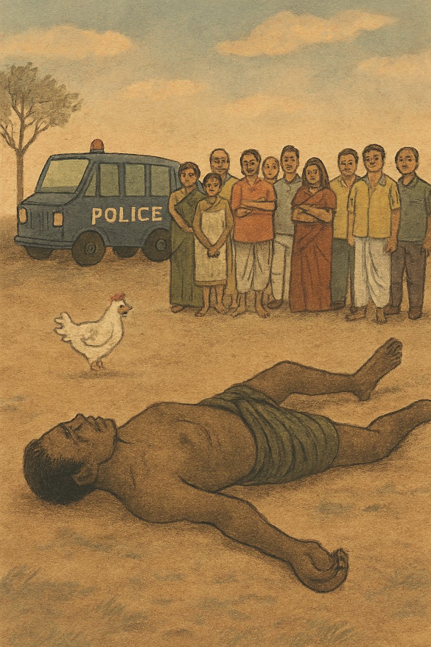 একাঙ্কিকায় ছাতো চোর মরে পড়ে আছে